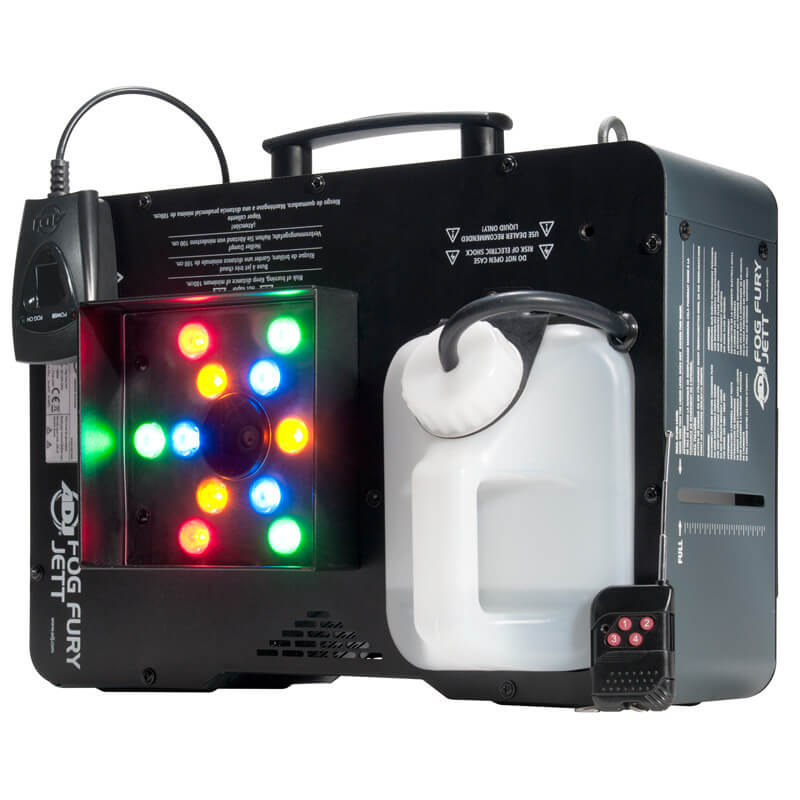 ADJ FOG FURY JETT, MÁQUINA DE HUMO, CON 12 LEDS RGB 3W , 650W